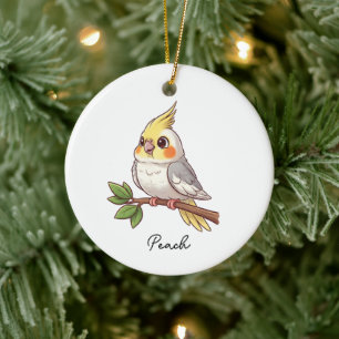 Ornamento De Cerâmica Pássaro Pet Cacatua Fofo Personalizado