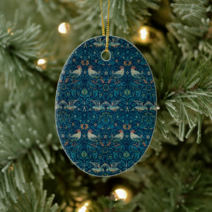 Ornamento De Cerâmica Pássaro por William Morris, Arte Textil de Jardim 