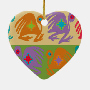 Ornamento De Cerâmica Pássaros Peruanos