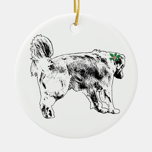 Ornamento De Cerâmica Passeio No Ramo (Frente)