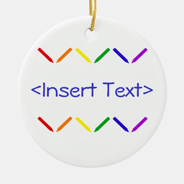 Ornamento De Cerâmica Pastéis (Frente)