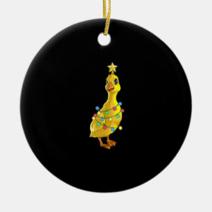 Ornamento De Cerâmica Pata Árvore de Natal T Luzes Decorrem Estrela Pre