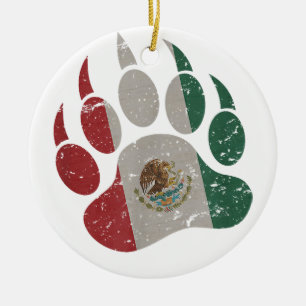 Ornamento De Cerâmica Pata do Urso Mexicano - Urso Gay