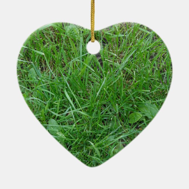 Ornamento De Cerâmica Patch da grama (Verso)