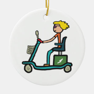 Ornamento De Cerâmica Patinete para mobilidade
