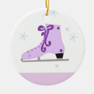 Ornamento De Cerâmica Patins de Gelo