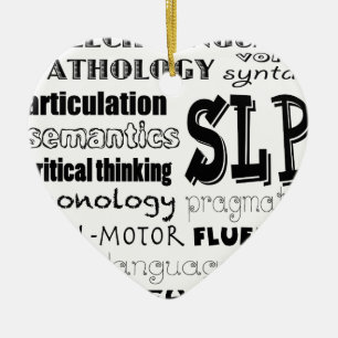 Ornamento De Cerâmica Patologista de Língua do Discurso