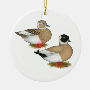 Ornamento De Cerâmica Patos: Chamadas com Lápis