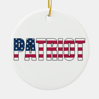 Ornamento De Cerâmica Patriot Flag