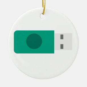 Ornamento De Cerâmica Pau USB