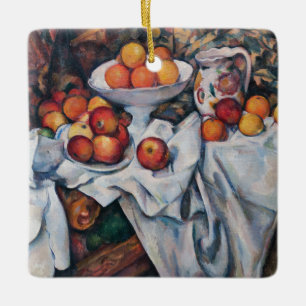 Ornamento De Cerâmica Paul Cezanne - Natureza Morta, Maçãs e Laranjas