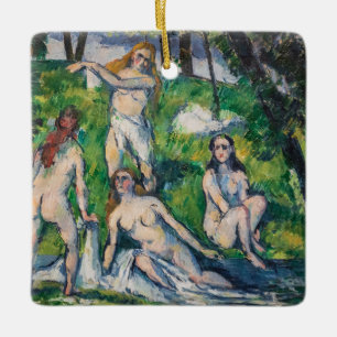 Ornamento De Cerâmica Paul Cezanne - Quatro Banhistas