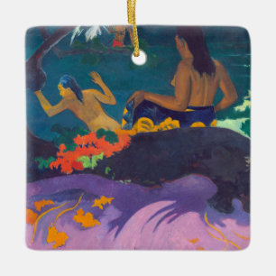Ornamento De Cerâmica Paul Gauguin - À Beira-Mar / Fatata te Miti