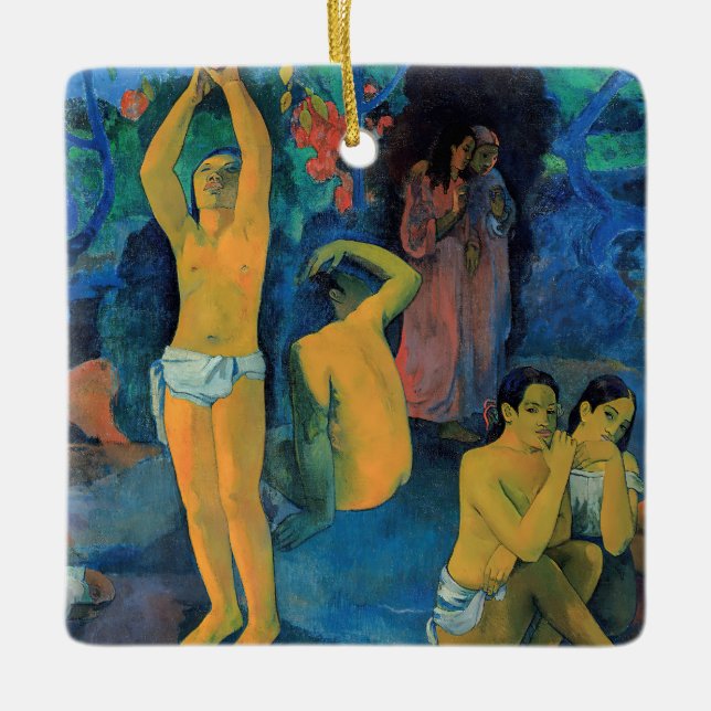 Ornamento De Cerâmica Paul Gauguin - De Onde Vimos? (Frente)