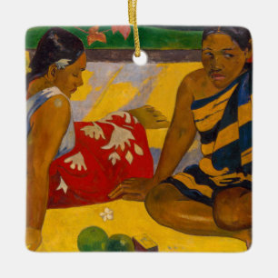 Ornamento De Cerâmica Paul Gauguin - Mulheres taitianas / Parau Api