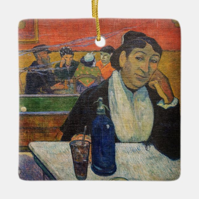 Ornamento De Cerâmica Paul Gauguin - O Café da Noite, Arles (Frente)