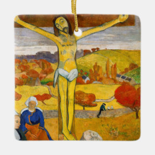 Ornamento De Cerâmica Paul Gauguin - O Cristo amarelo