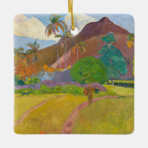 Ornamento De Cerâmica Paul Gauguin - Paisagem Taitiana