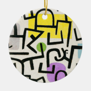 Ornamento De Cerâmica Paul Klee Expressionista Abstrato Rich Harbour