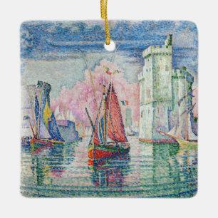 Ornamento De Cerâmica Paul Signac - Entrada do Porto de La Rochelle