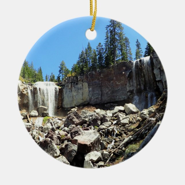 Ornamento De Cerâmica Paulina Creek Falls, OU (Frente)