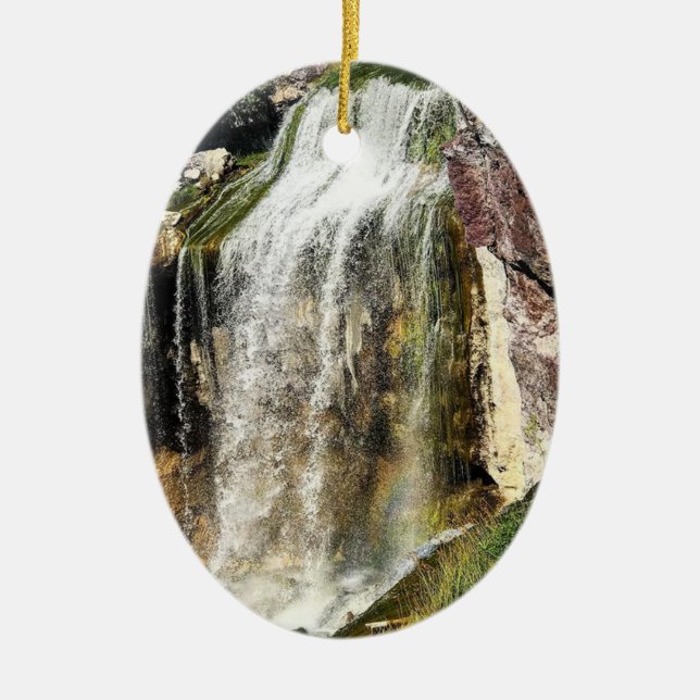 Ornamento De Cerâmica Paulina Creek Falls, OU (Frente)