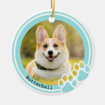 Pawprint Pet Ornament Personalizável