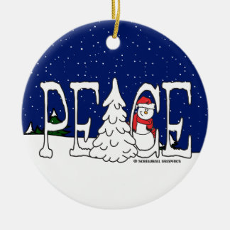 Ornamento De Cerâmica Paz