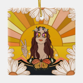 Ornamento De Cerâmica Paz mais lenta