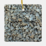 Ornamento De Cerâmica Pebbles on Beach Stone Photoics<br><div class="desc">Pebbles on Beach Stone Photoics</div>