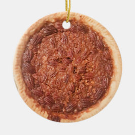 Ornamento De Cerâmica Pecan Pie Comida Foto Natal Cerâmica Ornament