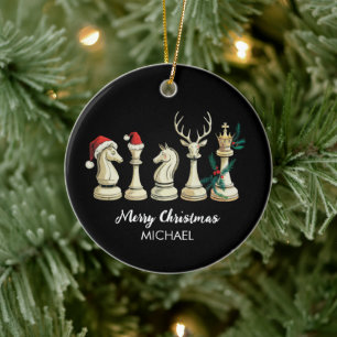 Ornamento De Cerâmica Peças de Xadrez Personalizadas Modernas e Elegante