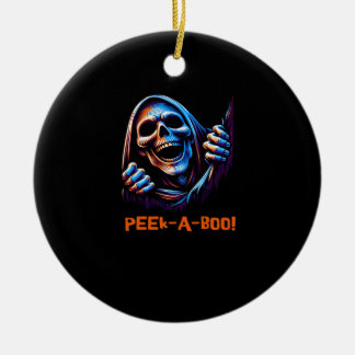 Ornamento De Cerâmica Peekabo Poltergeist Prankster