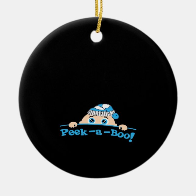 Ornamento De Cerâmica Peekaboo Fmit (Frente)
