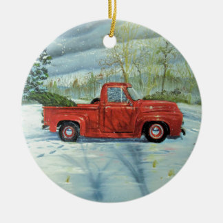 Ornamento De Cerâmica Pegarando a árvore para o Natal