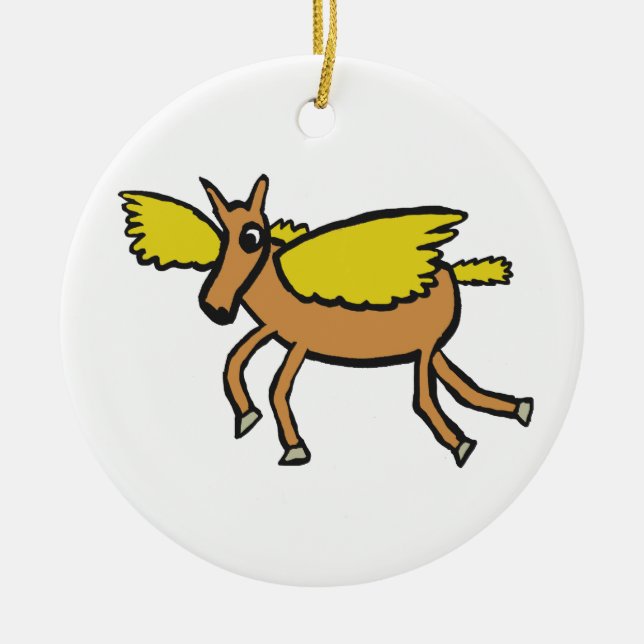 Ornamento De Cerâmica Pegasus (Frente)