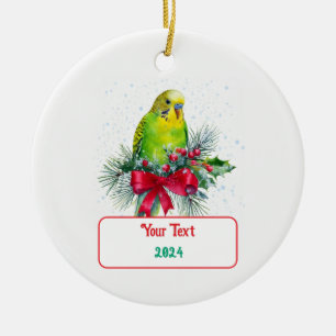 Ornamento De Cerâmica Peito Feriado e Arco de Natal