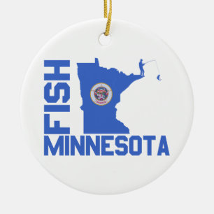 Ornamento De Cerâmica Peixes Minnesota