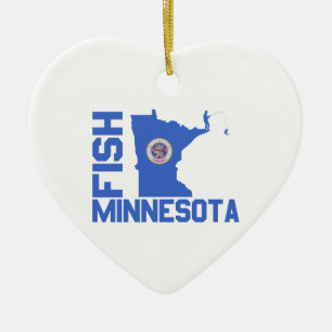 Ornamento De Cerâmica Peixes Minnesota