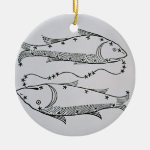 Ornamento De Cerâmica Peixes (os peixes) uma ilustração 'do poeta