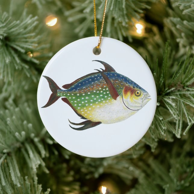 Ornamento De Cerâmica Peixes Tropicais Opaques, Animais Aquáticos Marinh (Árvore)