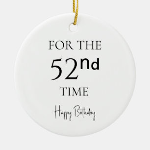 Ornamento De Cerâmica Pela 521ª Vez Feliz Aniversário