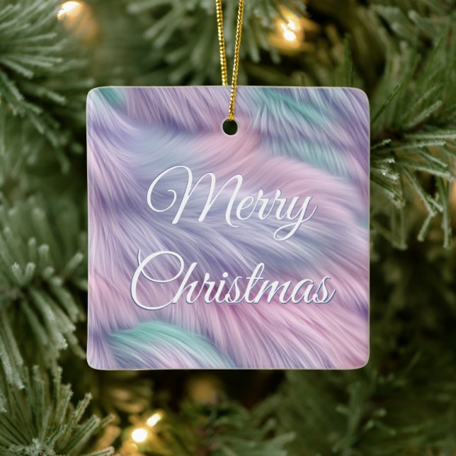 Ornamento De Cerâmica Pele Arco-Íris (Árvore)