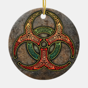 Ornamento De Cerâmica Pendente/ornamento celtas do Biohazard