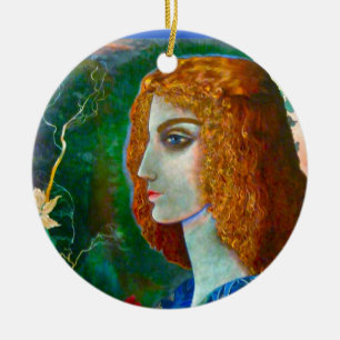 Ornamento De Cerâmica Pendente romântico do primavera