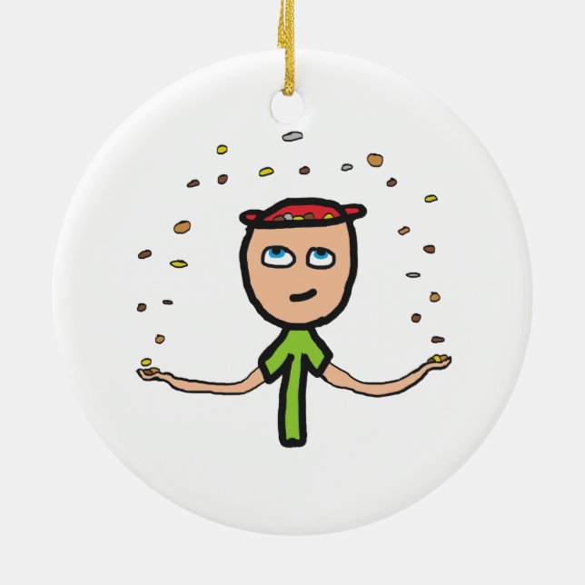 Ornamento De Cerâmica Pennies do Céu (Traseira)