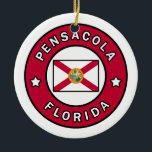 Ornamento De Cerâmica Pensacola Florida<br><div class="desc">Pensacola Florida</div>