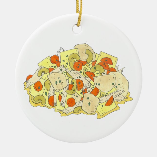 Ornamento De Cerâmica Pensilvânia PA Holandesa Amish Comida Chicken Pote (Frente)