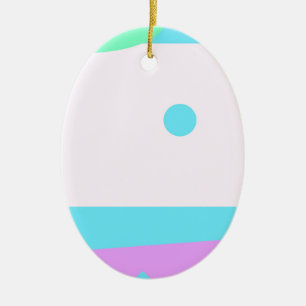 Ornamento De Cerâmica Pequeno Abstrato Monstro ou Abstrato