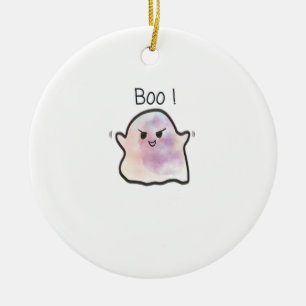Ornamento De Cerâmica Pequeno Boo é Cheeky Engraçado Memória